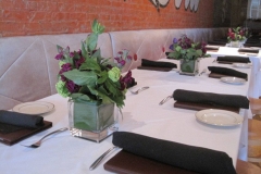 Corporate dinner floral centerpieces and balloon bouquets at The Pecan Restaurant College Park Ga (2)
