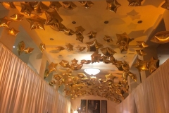 ceiling of gold stars new years eve wedding biltmore ballroom