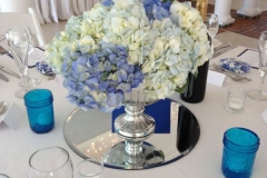 matthew rachel-white hydrangea-blue mason jars-flowers by holland- alea moore photography (6)