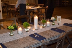 stave room geenery wedding chuppah candle estate table